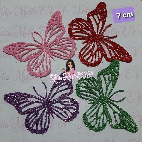 Borboletas em eva 7 cm