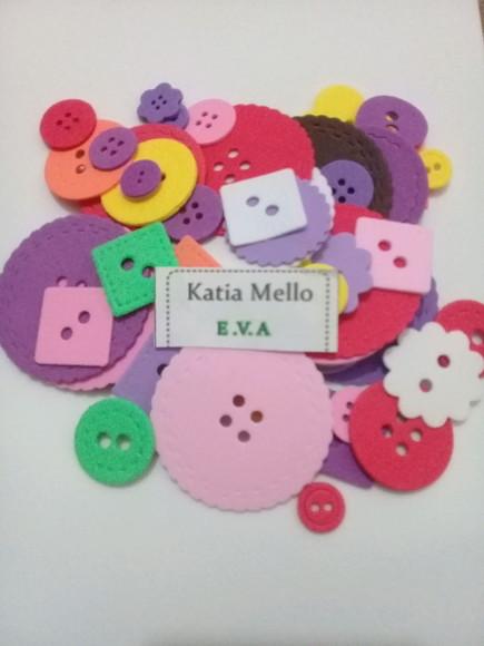 botão em eva