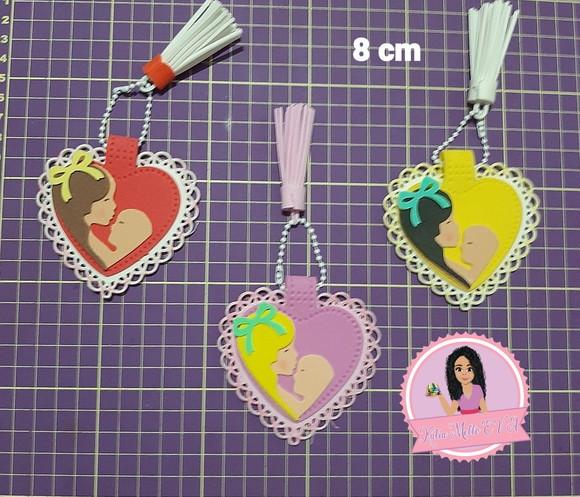 Chaveiro em Eva Dia das Mães 8 cm