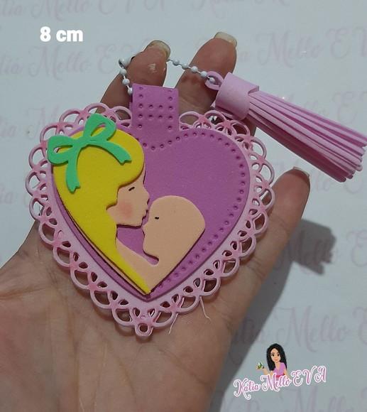Chaveiro em Eva Dia das Mães 8 cm