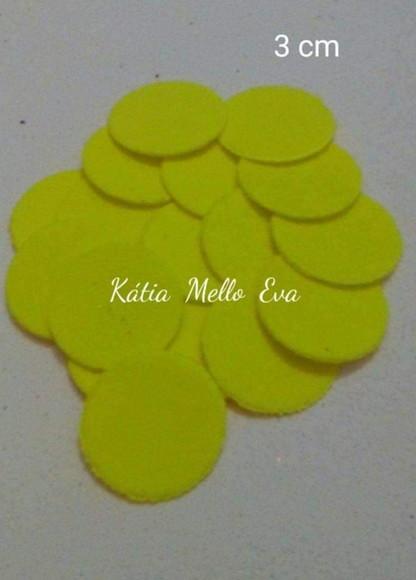 circulo em eva 3 cm