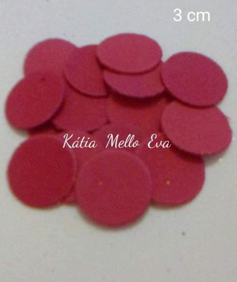 circulo em eva 3 cm