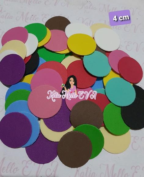 circulo em eva 4 cm