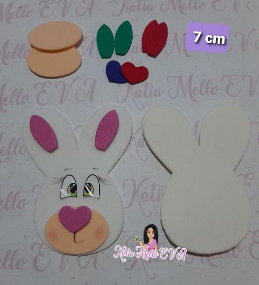 Coelho da Páscoa 7 cm pegue e monte