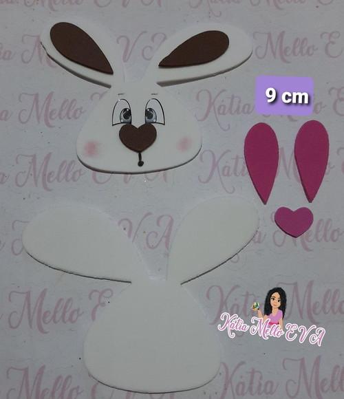 Coelhos da Páscoa 9 cm pegue e monte