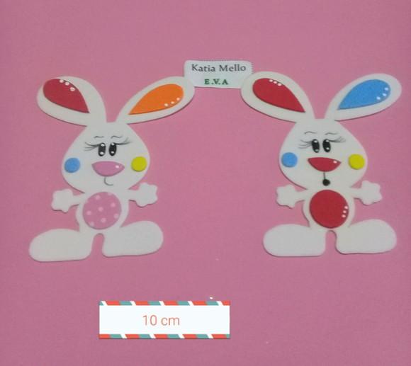 Coelhos em Eva 10 cm