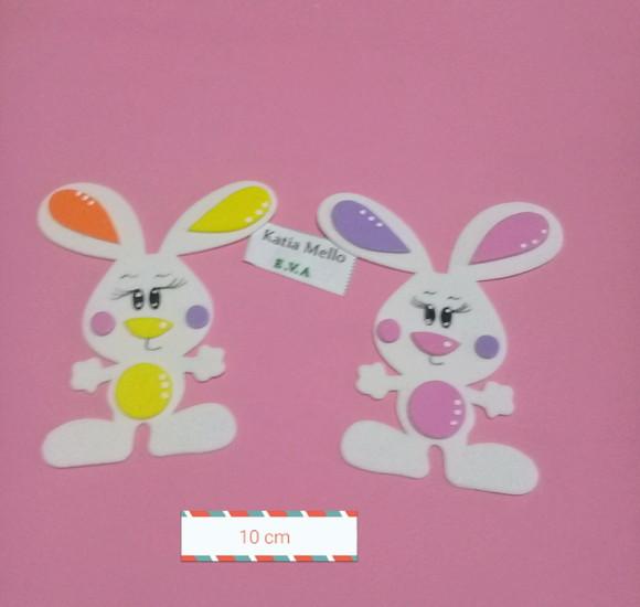 Coelhos em Eva 10 cm