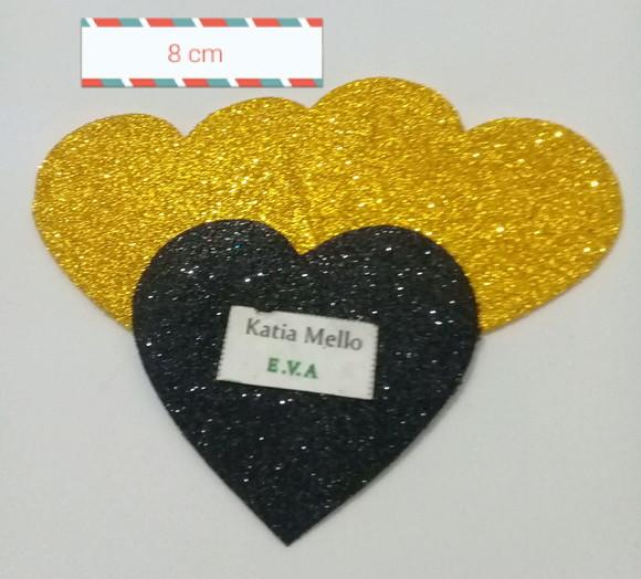 Coração em eva 8 cm