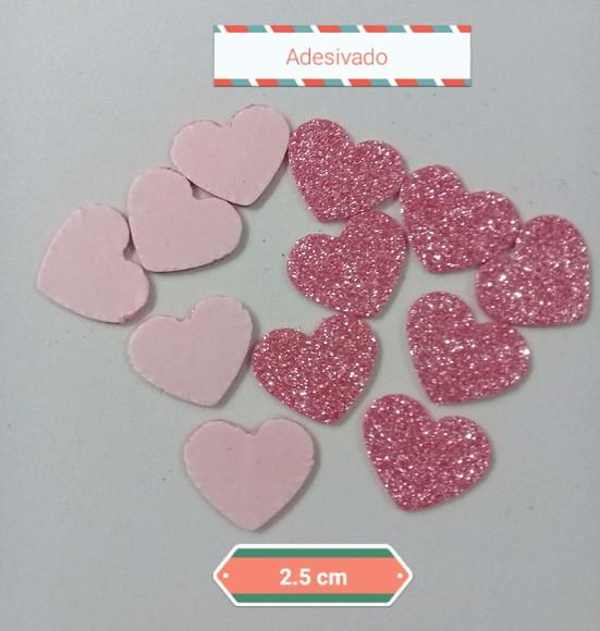 Coração em Eva Adesivado 2.5 cm