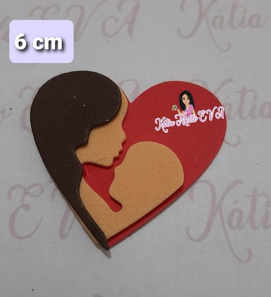 Dia da mães em eva 6 cm