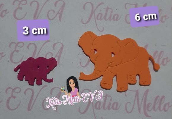 Elefantinhos em eva 3 cm