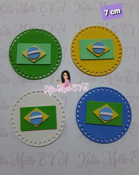 Escalope Em 6 Cm Eva Dia Da Bandeira