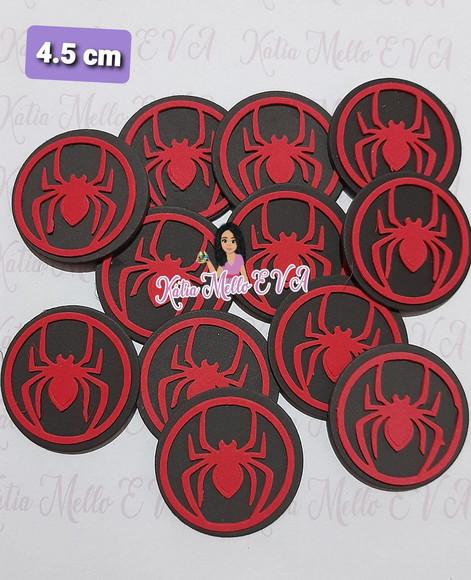 Escudo Homem Aranha Em Eva 4,5 Cm
