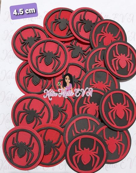 Escudo Homem Aranha Em Eva 4,5 Cm