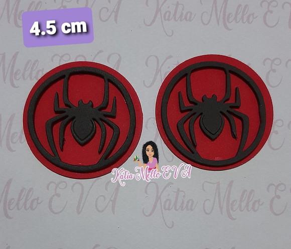 Escudo Homem Aranha Em Eva 4,5 Cm