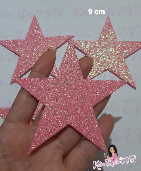 Estrela de Eva com Gliter 9 cm