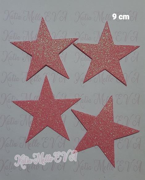 Estrela de Eva com Gliter 9 cm