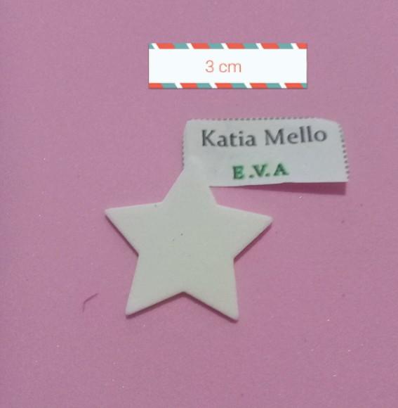estrelas em eva 3 cm