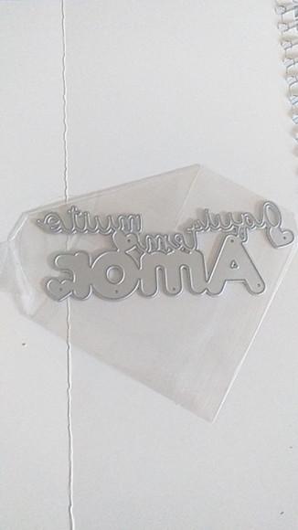 Faca de Corte 10 cm Aqui Tem Muito Amor