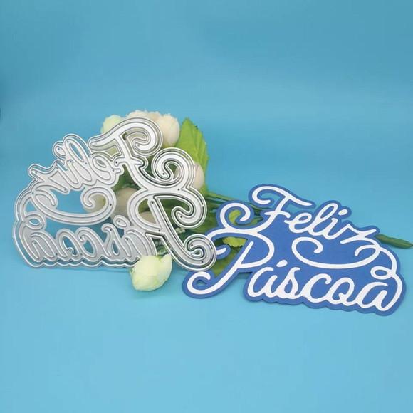 faca de corte 10 cm Feliz Páscoa