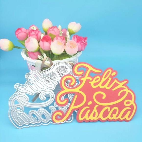 faca de corte 10 cm Feliz Páscoa