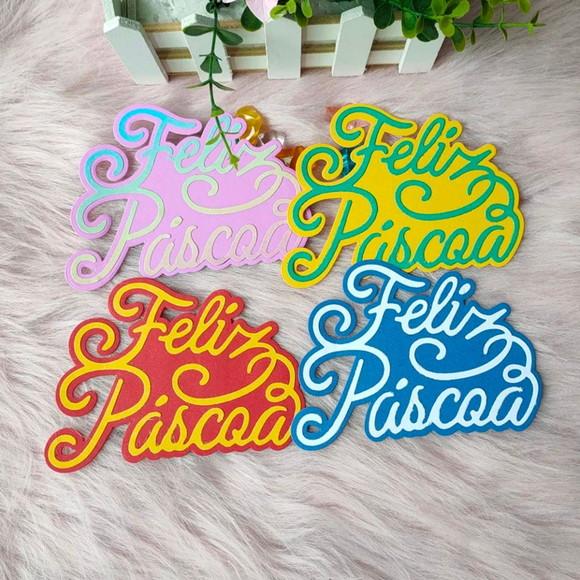 faca de corte 10 cm Feliz Páscoa