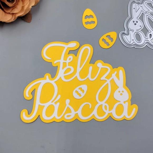 Faca de Corte 10 cm Feliz Páscoa