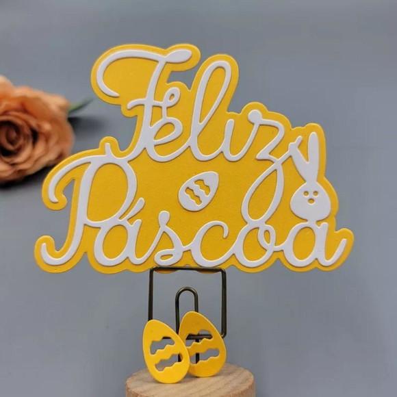 Faca de Corte 10 cm Feliz Páscoa