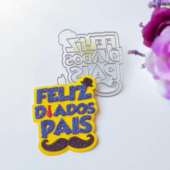 Faca Feliz Dia dos Pais 5.5 cm
