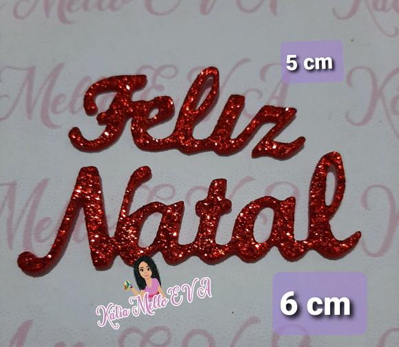 Feliz Natal em Eva 6 cm