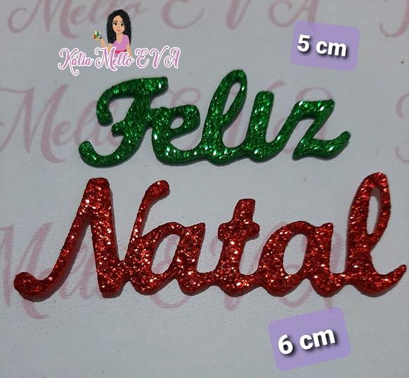 Feliz Natal em Eva 6 cm