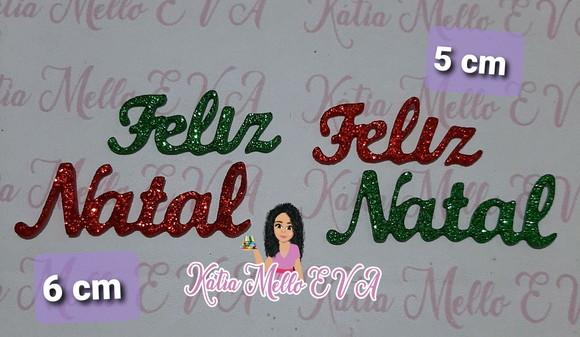 Feliz Natal em Eva 6 cm