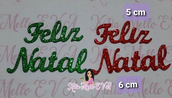 Feliz Natal em Eva 6 cm
