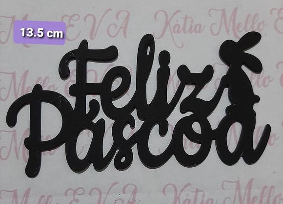 Feliz Páscoa em eva 13. 5 cm