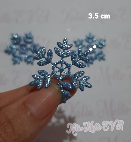 Flocos de Neve em Eva 3.5 cm