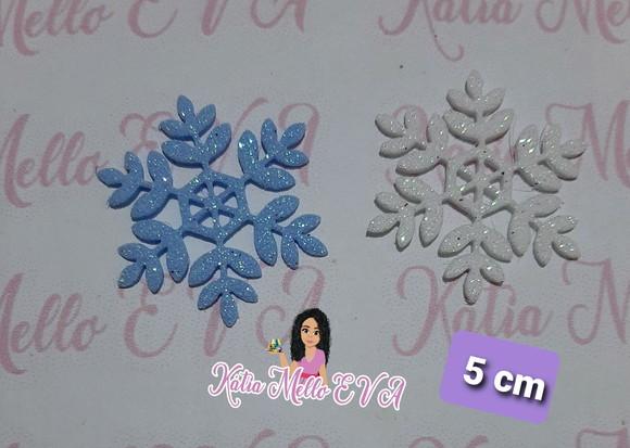 Flocos de Neve em Eva 5 cm