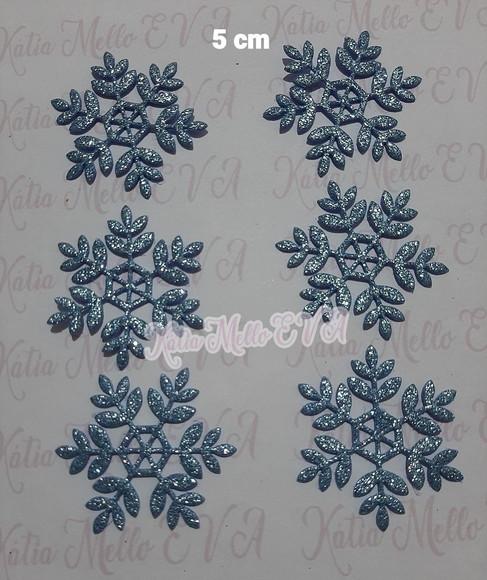 Flocos de Neve em Eva 5 cm