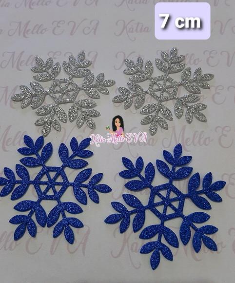 Flocos de Neve em Eva 7 cm