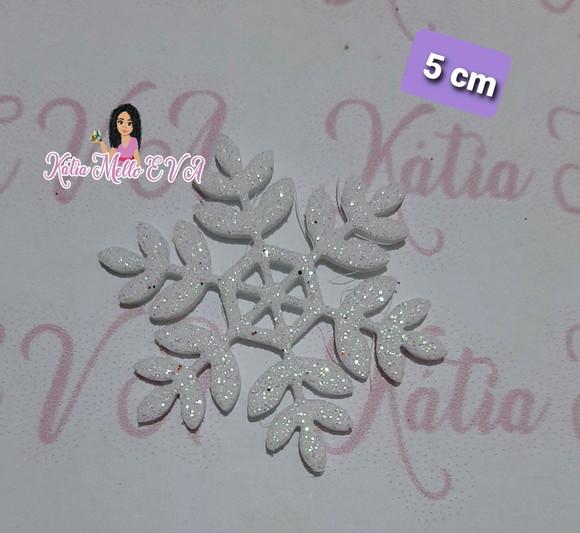 Flocos de Neve em Eva 5 cm