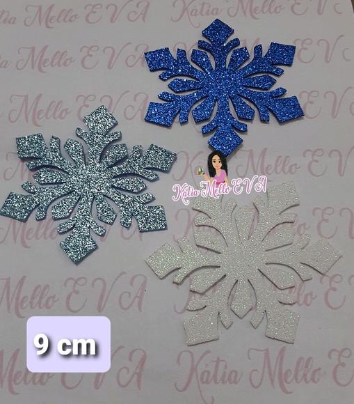 Flocos de Neve em Eva 9 cm