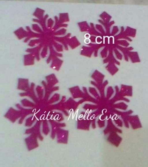 Flocos de Neve em Eva 9 cm