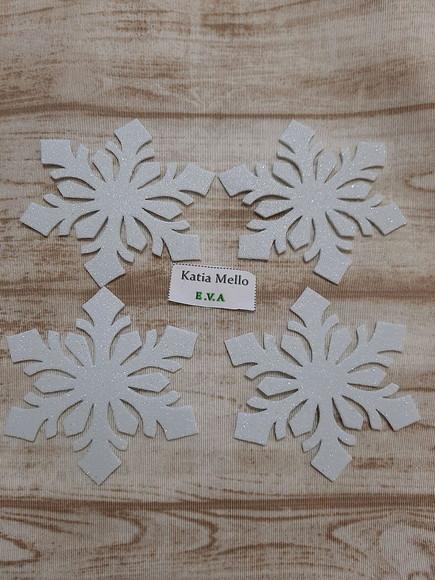 Flocos de Neve em Eva 9 cm