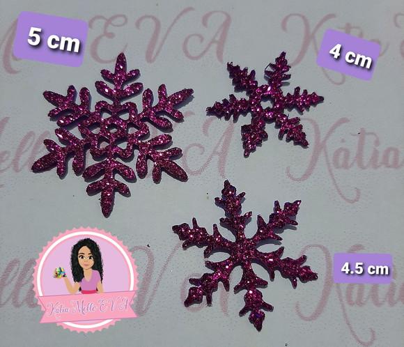 flocos de neve em eva kit