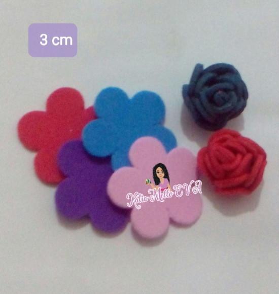 Flor em Eva 3 cm