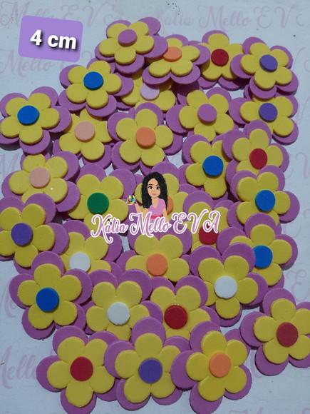 Flores em Eva 4 cm