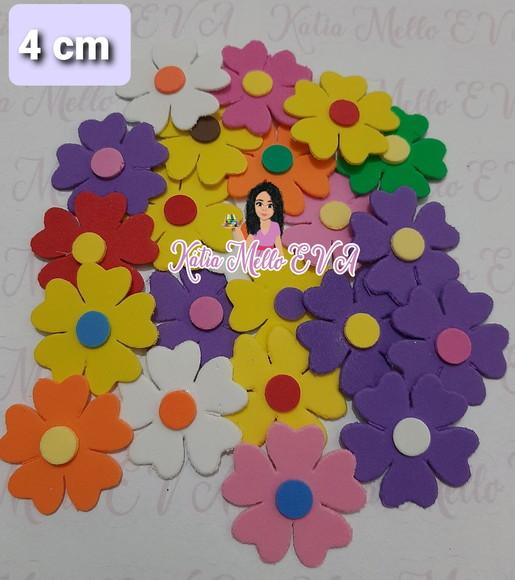 Flores em Eva 4 cm