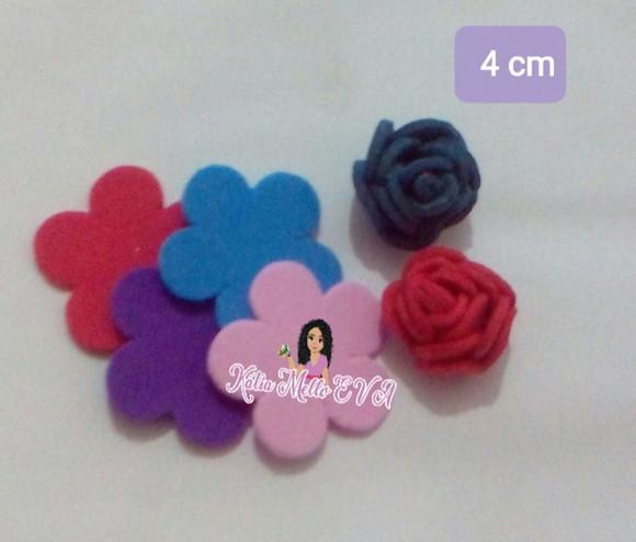 Flores em Eva 4 cm