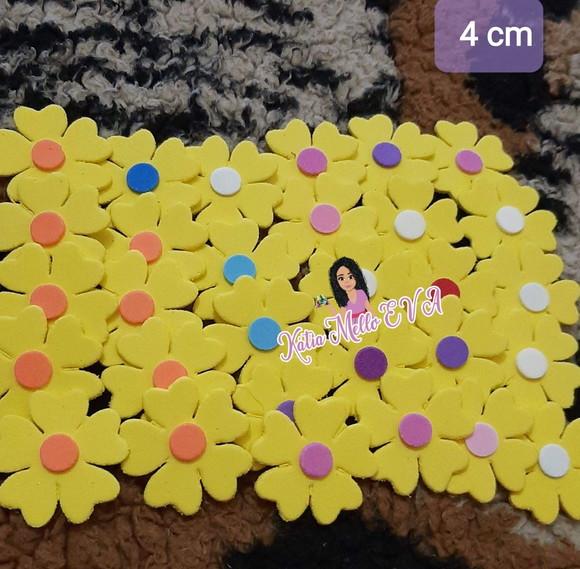 Flores em Eva 4 cm