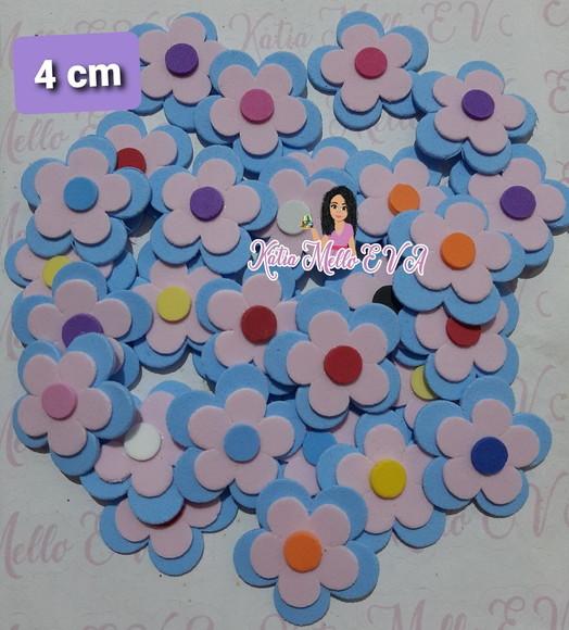 Flores em Eva 4 cm