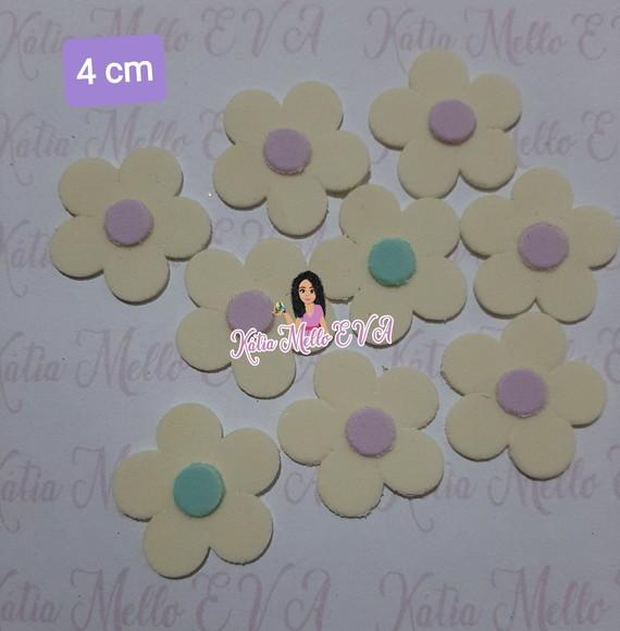 Flores Em Eva 4 Cm Candy Color
